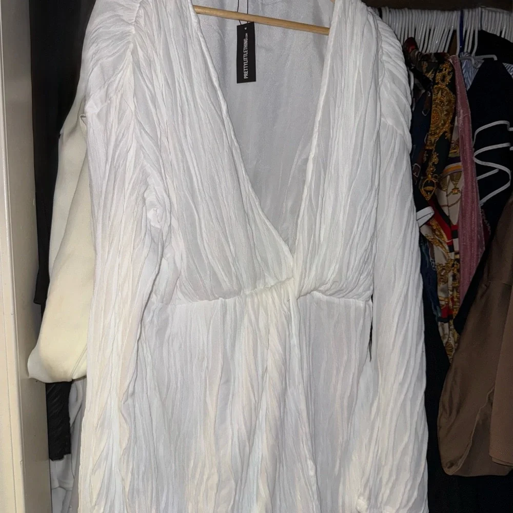 White Women's Swim Cover-Up - Picture 3 of 4